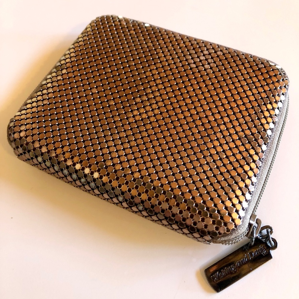 Whiting and Davis Zipper Wallet Bronze